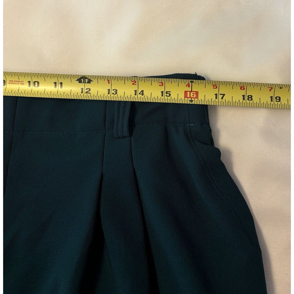 HALARA Flex High Waisted Wide Leg Pull On Green Waffle Dress Pant 1X Work Casual - Picture 9 of 10